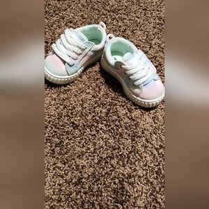 Rainbow velcro shoes